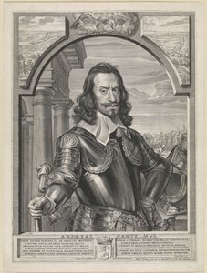 Grawerowany portret Andreasa Cantelmo autorstwa Paulusa Pontiusa wg Michaeliny Woutiers (1643)